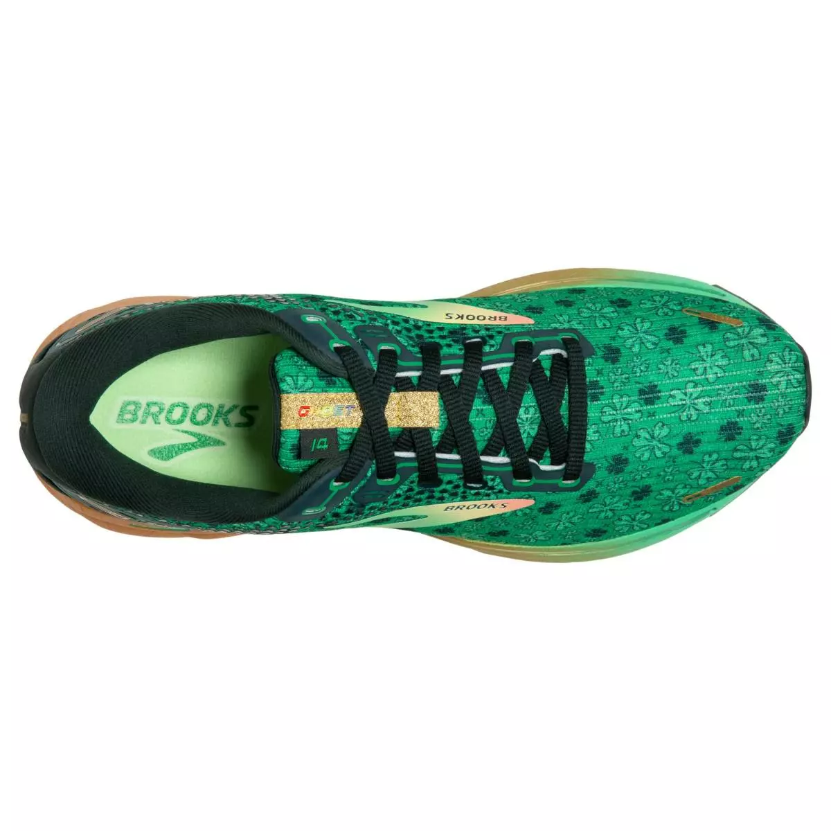 Men's Brooks Ghost 14 - St. Patrick's Day Limited Edition - 110369 1D 354 4 Men's Brooks Ghost 14 - St. Patrick's Day Limited Edition - 110369 1D 354 - Image 4