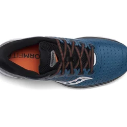 Men's Saucony Guide 13 (Wide - 2E) - S20549-25 -Deals Running & Walking Store S20549 25 BlueSilver D